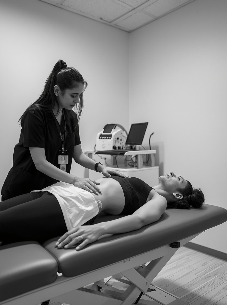 evaluación clínica de grasa visceral y contorno abdominal en medicina estética