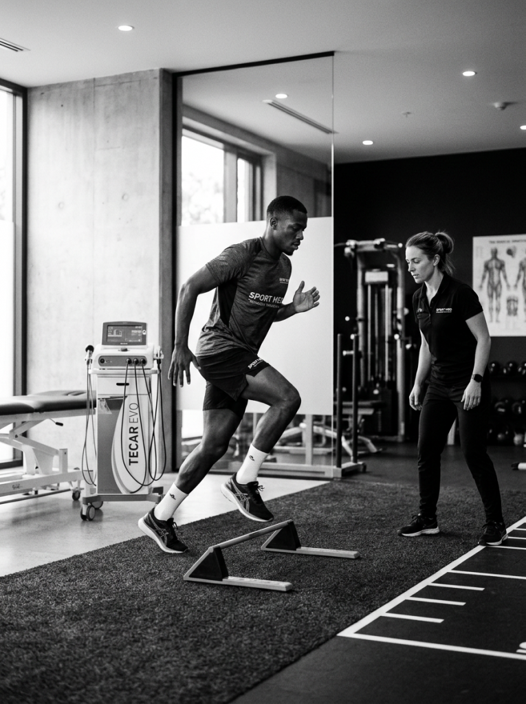 return to play fútbol profesional en medicina deportiva con tecnología TECAR