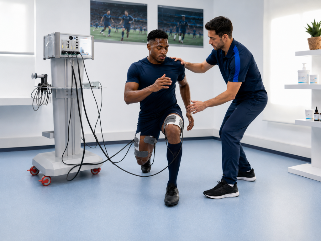 Protocolo de tecarterapia en fútbol para recuperación de futbolista en 72 horas
