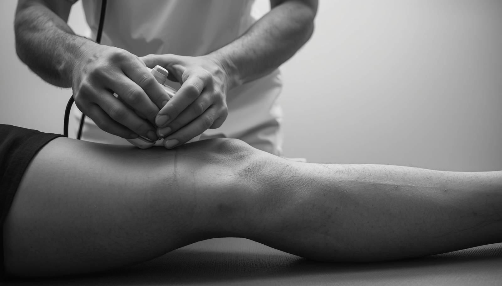 Aplicación de tecarterapia en la recuperación muscular de un deportista